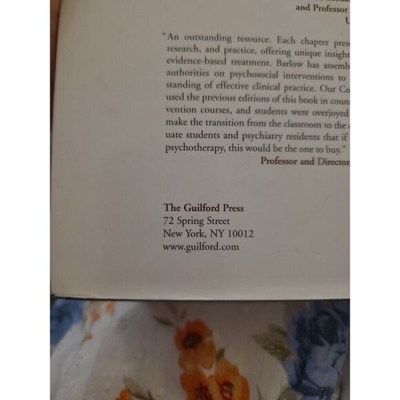 Clinical Handbook of Psychological Disorders: A Step-By-Step Treatment Manual - Picture 7 of 16